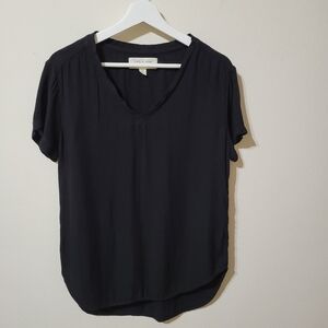 Cloth & Stone Black Short Sleeve Tee Shirt Top Size S